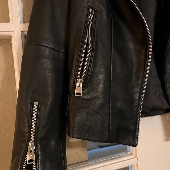 Leather Moto Jacket from Mango - Picture 3 of 12